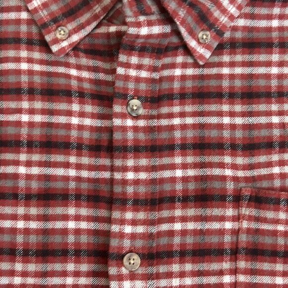 Mountain Khakis Heavy Duty Flannel Mens L Button Up Shirt Logo 100% Cotton - Picture 8 of 16